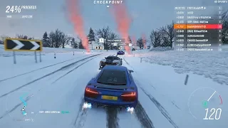 Forza Horizon 4 - Twin-Turbo Audi R8 V10 Plus For S1-Class Winter [Ranked Adventure]