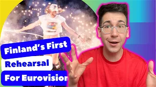 🇫🇮 Finland's First Semi-Final Rehearsal at Eurovision 2024 (REACTION)