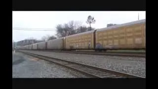 NS 11J westbound intermodal train at Mifflin, PA 12-1-12