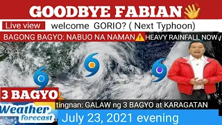 3 BAGYO NA NGAYON⚠WEATHER UPDATE TODAY July 23, 2021evening|PAGASA WEATHER FORECAST |GMA WEATHER