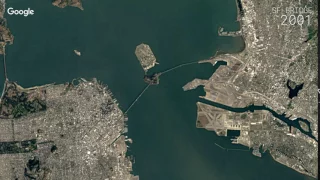 Google Timelapse: San Francisco - Oakland Bay Bridge