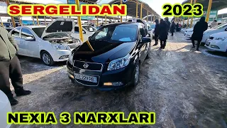 SERGELI MASHINA BOZOR NEXIA 3 NARXLARI 15.01.2023