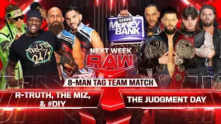 RAW #1604:R-Truth,The Miz & #DIY vs The Judgment Day