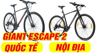 So sánh Giant Escape 2 & Giant Escape 2 Disc bản quốc tế và nội địa