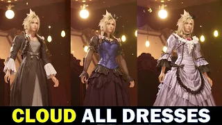 Cloud: All Dresses and How to get them | Final Fantasy 7 Remake (FF7 Chapter 9)