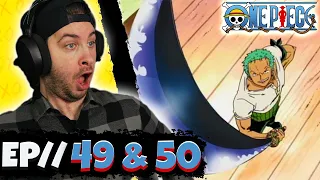 ZORO'S CURSED SWORD!! // One Piece Episode 49 & 50 REACTION  - Anime Reaction