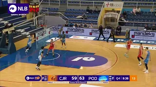 Ivan Karačić with the monster dunk in his hometown! (Cedevita Junior - Podgorica, 19.3.2024)