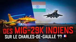MiG-29K INDIEN EN APPROCHE SUR LE PORTE-AVIONS CHARLES DE GAULLE