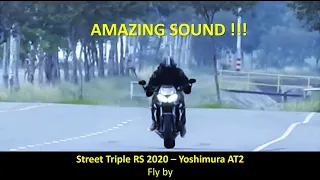 Street Triple RS 2020 - Yoshimura AT2 - Fly by