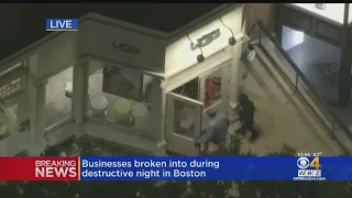 Stores Broken Into In Boston After Police Disperse Crowds