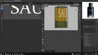 Dior Perfume modeling/texturing in Blender 3D - Timelapse