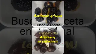 Aceitunas Griegas y en salmuera