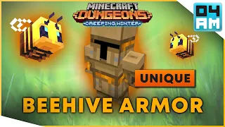 BEEHIVE ARMOR UNIQUE Full Guide & Where To Get It in Minecraft Dungeons Creeping Winter DLC