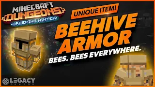 Minecraft Dungeons - BEEHIVE ARMOR | Unique Item Guide | Creeping Winter DLC