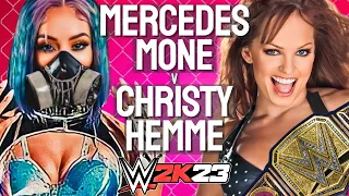 💥 Pro Wrestling Title Match l Mercedes Moné v Christy Hemme (c) - Hell in a Cell Match 💥