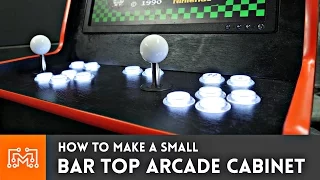 Bar Top Arcade Cabinet with a Raspberry Pi (from a single sheet of plywood)// How-To