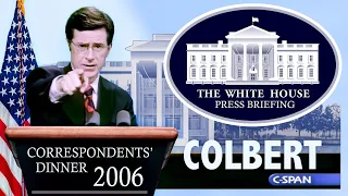 Stephen Colbert Press Briefing at the 2006 Correspondents' Dinner in HD