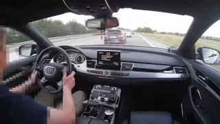 Audi A8L 4.2TDI V8 vs Audi S3 2.0TFSI Onboard POV Real Life Story On German Autobahn