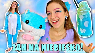 24H NA NIEBIESKO!🩵CHALLENGE!🍬