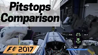 F1 2017 Comparing Pit Stops of All F1 Teams