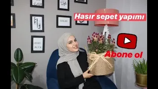 Halat Sepet Yapımı |HASIR SEPET YAPIMI | |DIY ROPE BASKET