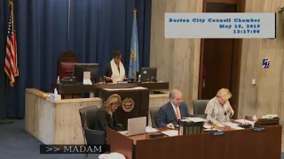 Boston City Council Meeting on May 15, 2019