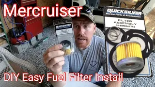 Mercruiser Fuel Filter Install DIY