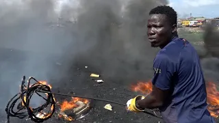 Inside Ghana’s 'graveyard' for Europe’s e-waste