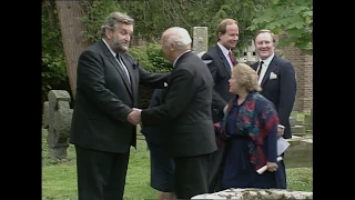 Robert Morley's Funeral | Thames News Archive Footage