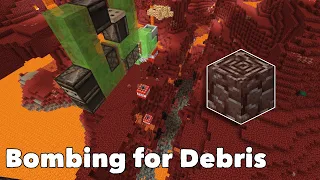 Mining Ancient Debris with a Flying TNT Bomber - Minecraft 1.16+