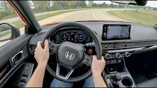 2022 Honda Civic Hatchback Sport Touring - POV Test Drive (Binaural Audio)