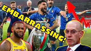 EURO 2020 TV Ratings DESTROYS NBA FINALS! Adam Silver & Lebron James FAILURE reaches NEW LOW!