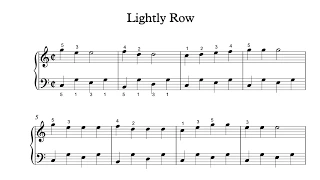 Lightly Row - Suzuki Piano School 1