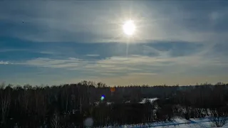 Таймлапс движение облаков.