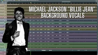 How did Michael Jackson record "Billie Jean" Background Vocals/Harmonies?