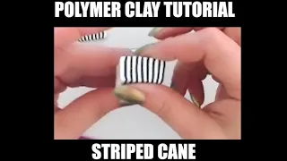 Basic striped cane - polymer clay tutorial 141