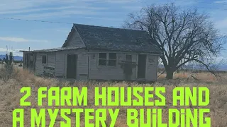 Abandoned farm house and mystery building