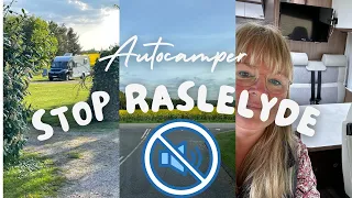Stop Raslelyde i Autocamper.