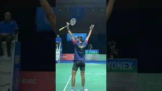 The match point of Srikanth Kidambi 🇮🇳🆚🇮🇳 Lakshya Sen  #Huelva2021 #BWF #badminton #badmintonlover