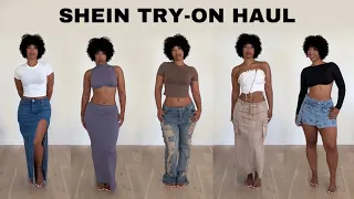 SHEIN TRY-ON HAUL / DENIM SKIRTS, PANTS, DRESSES AND CUTE SETS