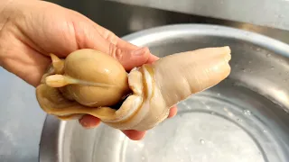 Collecting pearl oysters, the typhoon brought the pearl oysters to the shore