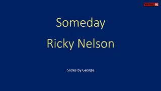 Ricky Nelson   Someday karaoke