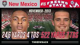 Carr to Adams is DOMINANT! (New Mexico vs. #15 Fresno State 2013, November 23)