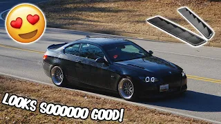 Installing Carbon Fiber Hood Vents on my BMW 335i!