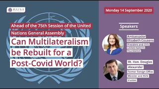 Ahead of the 75th Session of the United Nations General Assembly –  Can Multilateralism be Rebuilt