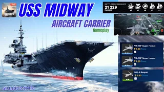 USS Midway Aircraft Carrier Gameplay [Warship Mobile2]