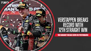 Verstappen breaks F1 record with 12th straight win