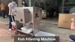 FGB-180 Automatic Salmon Fish Cutting Filleting Machine Fish Debone Machine