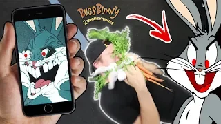 CALLING BUGS BUNNY ON FACETIME AT 3 AM!! (WE GOT ATTACKED)