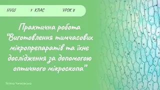 Практична робота 2. Виготовлення мікропрепаратів шкірки луски цибулі та розгляд її..